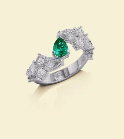 Emerald River Ring